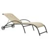Vermobil Park Gartenliege Stahl/Textilene Antikgrau/Ecru -Gartenmöbelgeschäft 1300379 1