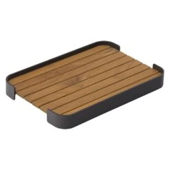 Zebra Carry Tablett Set 2-tlg. Aluminium/Teak Graphit/Teak -Gartenmöbelgeschäft 1321378 3