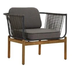 Zebra Pollux Loungeset 2-tlg. Teak/Rope Teak/Brown Brushed -Gartenmöbelgeschäft 1321444 3