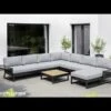 Kettler Ocean Skid Platform Gartensofa Mit Ablagetisch 61x27x24cm Aluminium/Olefin Grau -Gartenmöbelgeschäft 1393395 v 3133