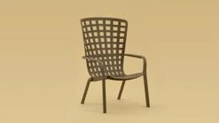 Nardi Folio Rocking Schaukelstuhl Kunststoff Tortora