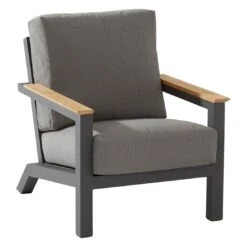 4Seasons Capitol Loungesessel Aluminium/Olefin Anthrazit