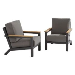 4Seasons Capitol Loungesessel Aluminium/Olefin Anthrazit -Gartenmöbelgeschäft 4seasons capitol loungesessel aluminium olefin 1355577 5