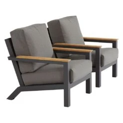 4Seasons Capitol Loungesessel Aluminium/Olefin Anthrazit -Gartenmöbelgeschäft 4seasons capitol loungesessel aluminium olefin 1355577 6