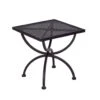 MBM Romeo Beistelltisch 50x50 Cm Schmiedeeisen Marone Antik 1 MBM Romeo Beistelltisch 50x50 Cm Schmiedeeisen Marone Antik -Gartenmöbelgeschäft 505387 1