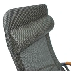 Sungörl Phönix DV Bäderliege Stahl/Textilene/Eschenholz Anthrazit/Grau -Gartenmöbelgeschäft 657099 4