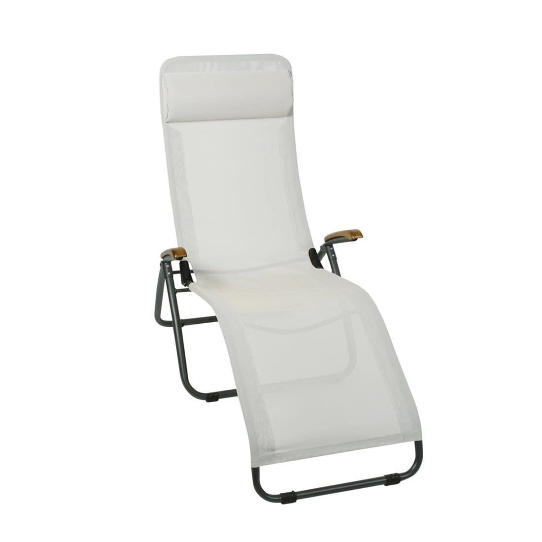 Sungörl Phönix Bäderliege Stahl/Textilene/Eschenholz Anthrazit/Sand 3 Sungörl Phönix Bäderliege Stahl/Textilene/Eschenholz Anthrazit/Sand