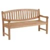Zebra Yachtclub Gartenbank 130cm Teak Natur -Gartenmöbelgeschäft 719733 1