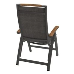Sieger Catena Klappsessel Aluminium/Textilene Eisengrau/Grau/Teak -Gartenmöbelgeschäft 756847 3