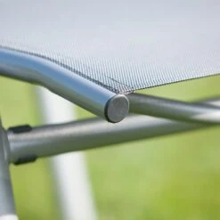 Kettler Cirrus Gartenliege Aluminium/Textilene Silber/Anthrazitgrau -Gartenmöbelgeschäft 790760 3
