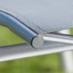 Kettler Cirrus Gartenliege Aluminium/Textilene Silber/Anthrazitgrau -Gartenmöbelgeschäft 790760 4