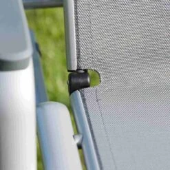 Kettler Cirrus Gartenliege Aluminium/Textilene Silber/Anthrazitgrau -Gartenmöbelgeschäft 790760 5