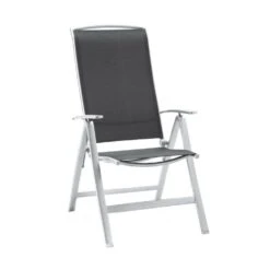 Best Palermo Klappsessel Aluminium/Textilene Silber/Anthrazit
