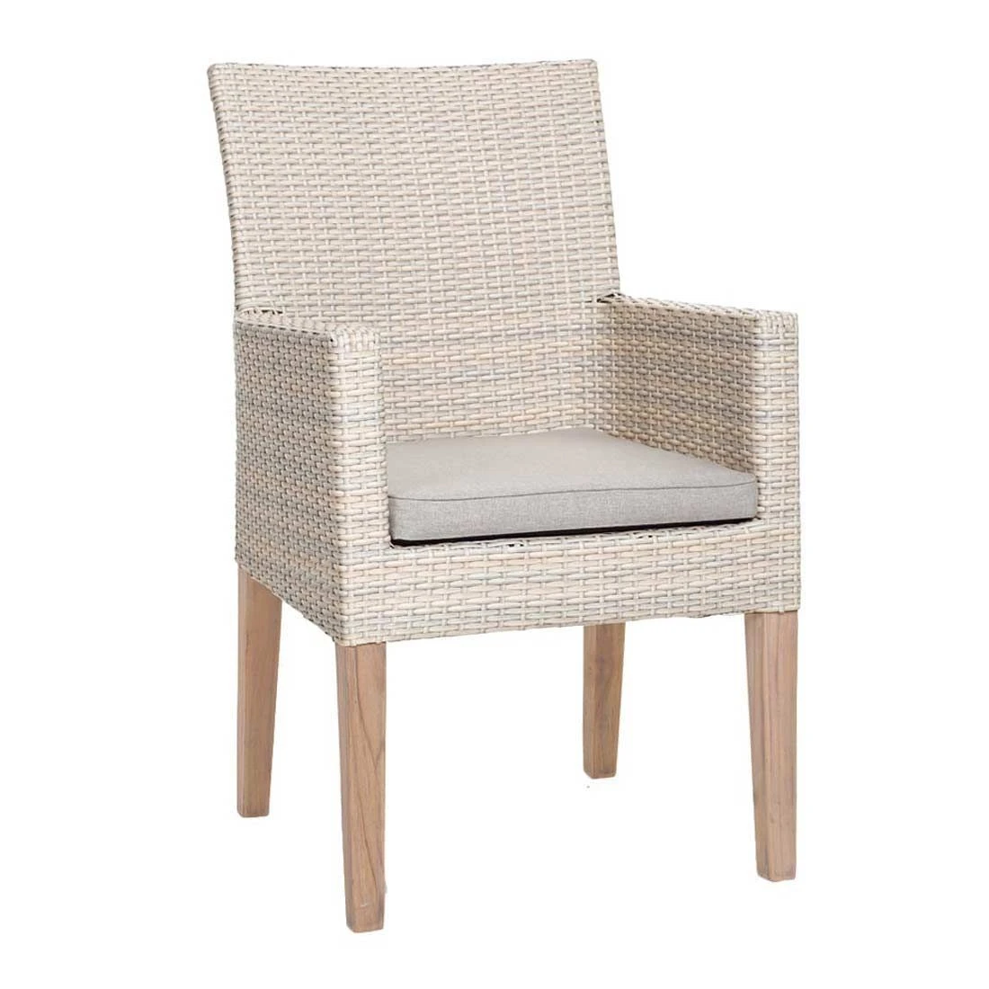 Best Alicante Gartensessel Teak/Geflecht Alabaster 3 Best Alicante Gartensessel Teak/Geflecht Alabaster