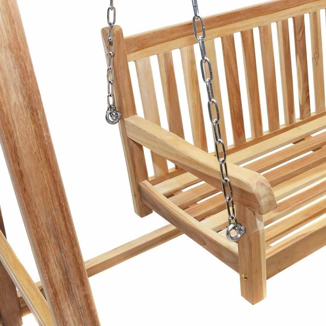 Ploß Virginia Schaukelbank Eco-Teak / Ohne Gestell Natur 4 Ploß Virginia Schaukelbank Eco-Teak / Ohne Gestell Natur – Bild 2