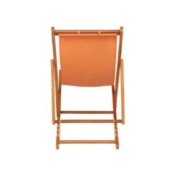 Siena Garden Faro Beach-Liegestuhl Holz/Textilene Orange -Gartenmöbelgeschäft 868981 3