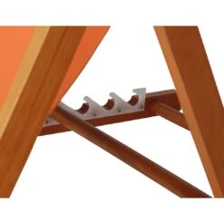 Siena Garden Faro Beach-Liegestuhl Holz/Textilene Orange -Gartenmöbelgeschäft 868981 7