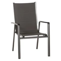 MWH Futosa Stapelsessel Aluminium/Textilene Anthrazit/Grau
