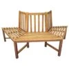OUTLIV. Baumbank 3-Sitzer 199cm Halbrund Akazie Teak-Look -Gartenmöbelgeschäft 881554 1