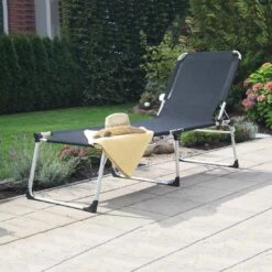 Siena Garden Sole Gartenliege Aluminium/Textilene Silber/Schwarz -Gartenmöbelgeschäft 891971 6