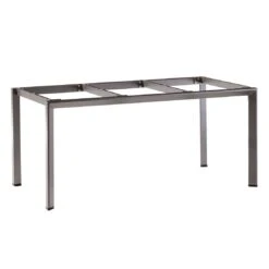 Sieger Gartentisch-Gestell 160x90 Cm Aluminium Eisengrau