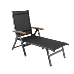 MWH Reno Gartenliege Aluminium/Textilene Eisengrau/Anthrazit