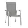 MWH Fabulo Stapelsessel Aluminium/Textilene Silber/Grau -Gartenmöbelgeschäft 925367 1