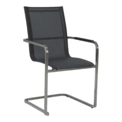 Stern Evoee Freischwinger Edelstahl/Textilene Silber/Silbergrau