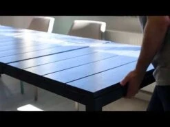 Nardi Rio Ausziehtisch 210/280x100cm Aluminium/Kunststoff Taupe