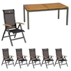 Hartman Alice Sitzgruppe Klapp 7tlg Tisch 200cm Xerix