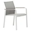 Zebra Bee Stapelsessel Aluminium/Textilene Weiß/Light Grey -Gartenmöbelgeschäft 994084 1