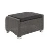 LC Garden Barcelona Hocker Aluminium/Geflecht Grau Mix/Schwarz
