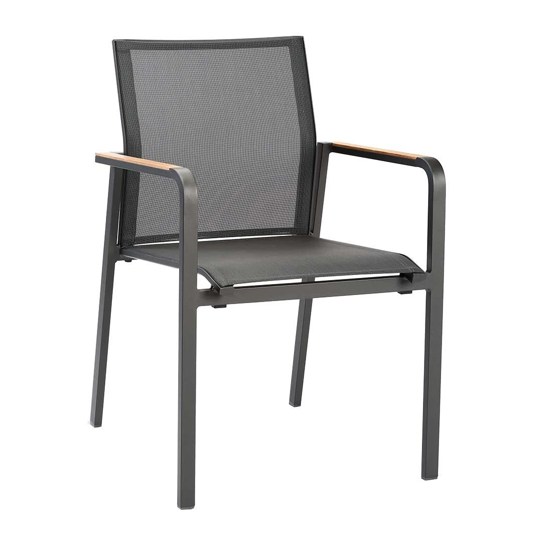Best Paros Stapelsessel Aluminium/Ergotex/Teak-AL Anthrazit/Anthrazit 3 Best Paros Stapelsessel Aluminium/Ergotex/Teak-AL Anthrazit/Anthrazit