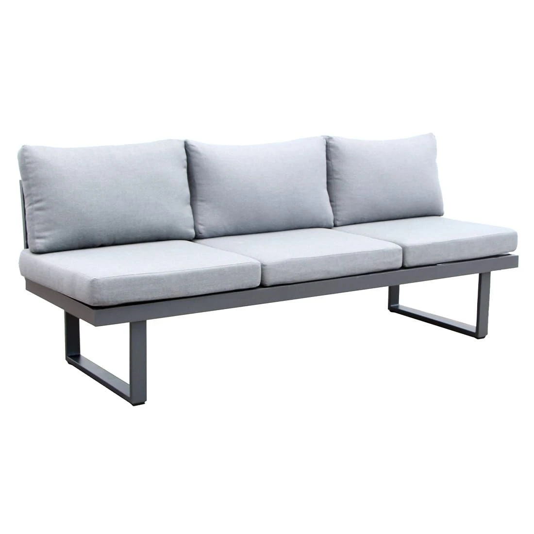 Acamp Hollywood Gartenliege Aluminium/Polster Anthrazit/Silbergrau 3 Acamp Hollywood Gartenliege Aluminium/Polster Anthrazit/Silbergrau