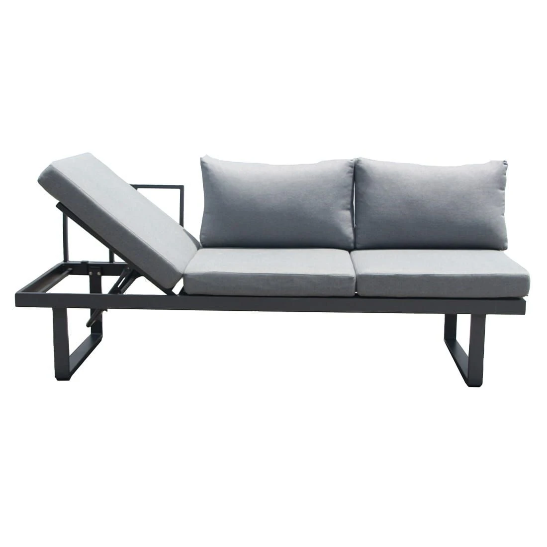 Acamp Hollywood Gartenliege Aluminium/Polster Anthrazit/Silbergrau 11 Acamp Hollywood Gartenliege Aluminium/Polster Anthrazit/Silbergrau – Bild 9