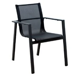 Acamp Hollywood Stapelsessel Aluminium/Textilene Anthrazit/Nero