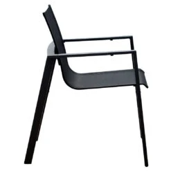 Acamp Hollywood Stapelsessel Aluminium/Textilene Anthrazit/Nero -Gartenmöbelgeschäft acamp hollywood stapelsessel aluminium textilene 1434623 3