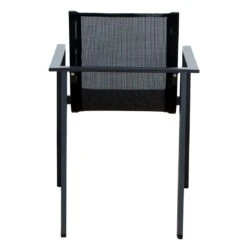 Acamp Hollywood Stapelsessel Aluminium/Textilene Anthrazit/Nero -Gartenmöbelgeschäft acamp hollywood stapelsessel aluminium textilene 1434623 4