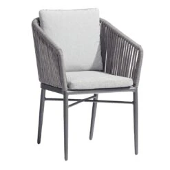 Acamp Manhattan Gartensessel Aluminium/Rope/Polster Anthrazit/Silbergrau