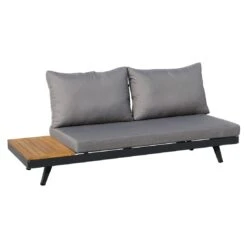 Acamp Naxos Loungeset 3-tlg. Mit Tisch 70x70 Cm Anthrazit/Teak-Look -Gartenmöbelgeschäft acamp naxos loungeset 3 tlg mit tisch 70x70 cm 1422127 4