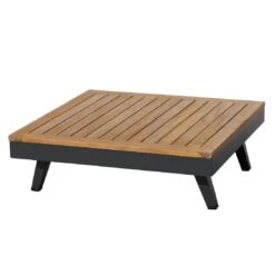 Acamp Naxos Loungeset 3-tlg. Mit Tisch 70x70 Cm Anthrazit/Teak-Look -Gartenmöbelgeschäft acamp naxos loungeset 3 tlg mit tisch 70x70 cm 1422127 6