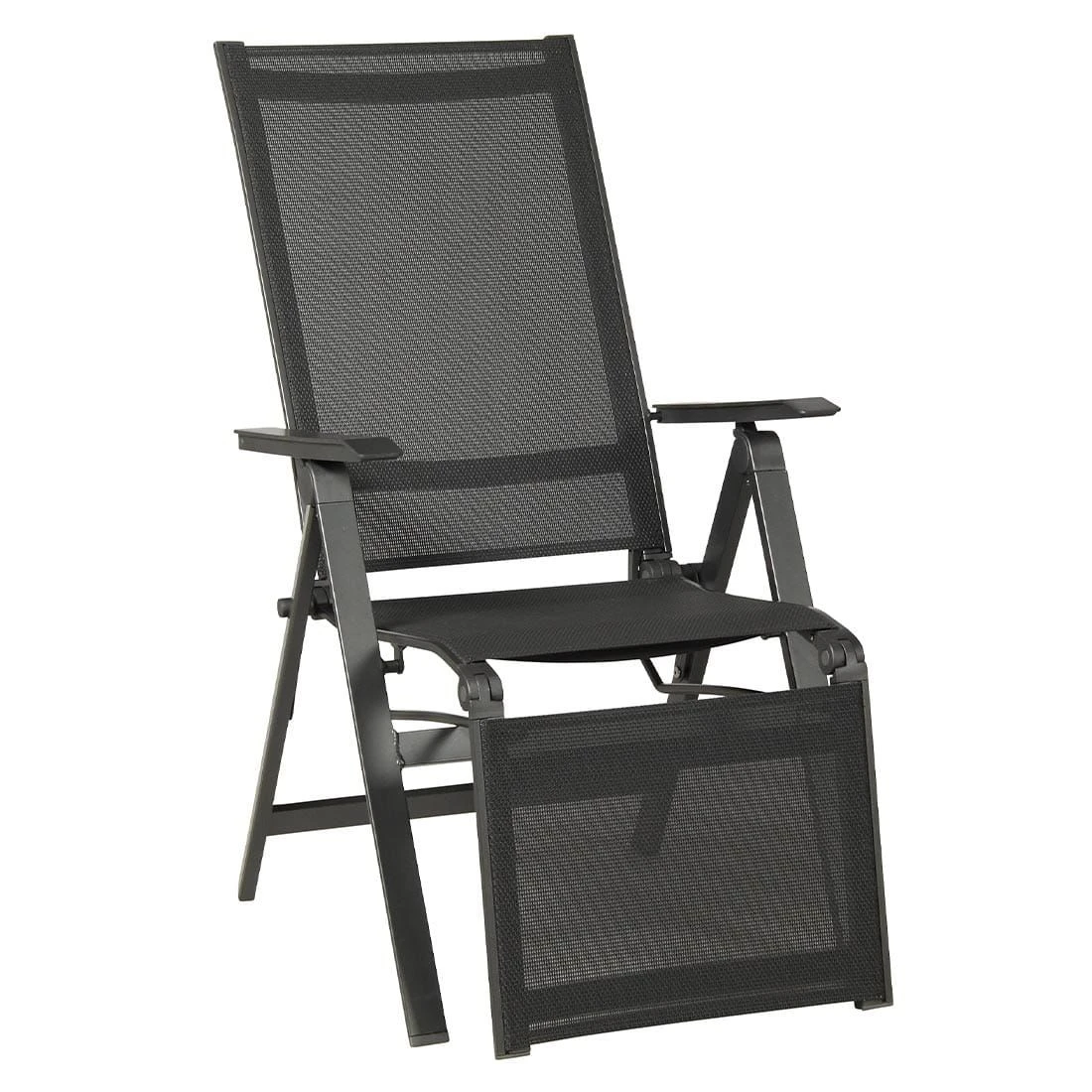 Acamp Urban Relaxsessel Aluminium/Textilene Anthrazit/Carbon 3 Acamp Urban Relaxsessel Aluminium/Textilene Anthrazit/Carbon