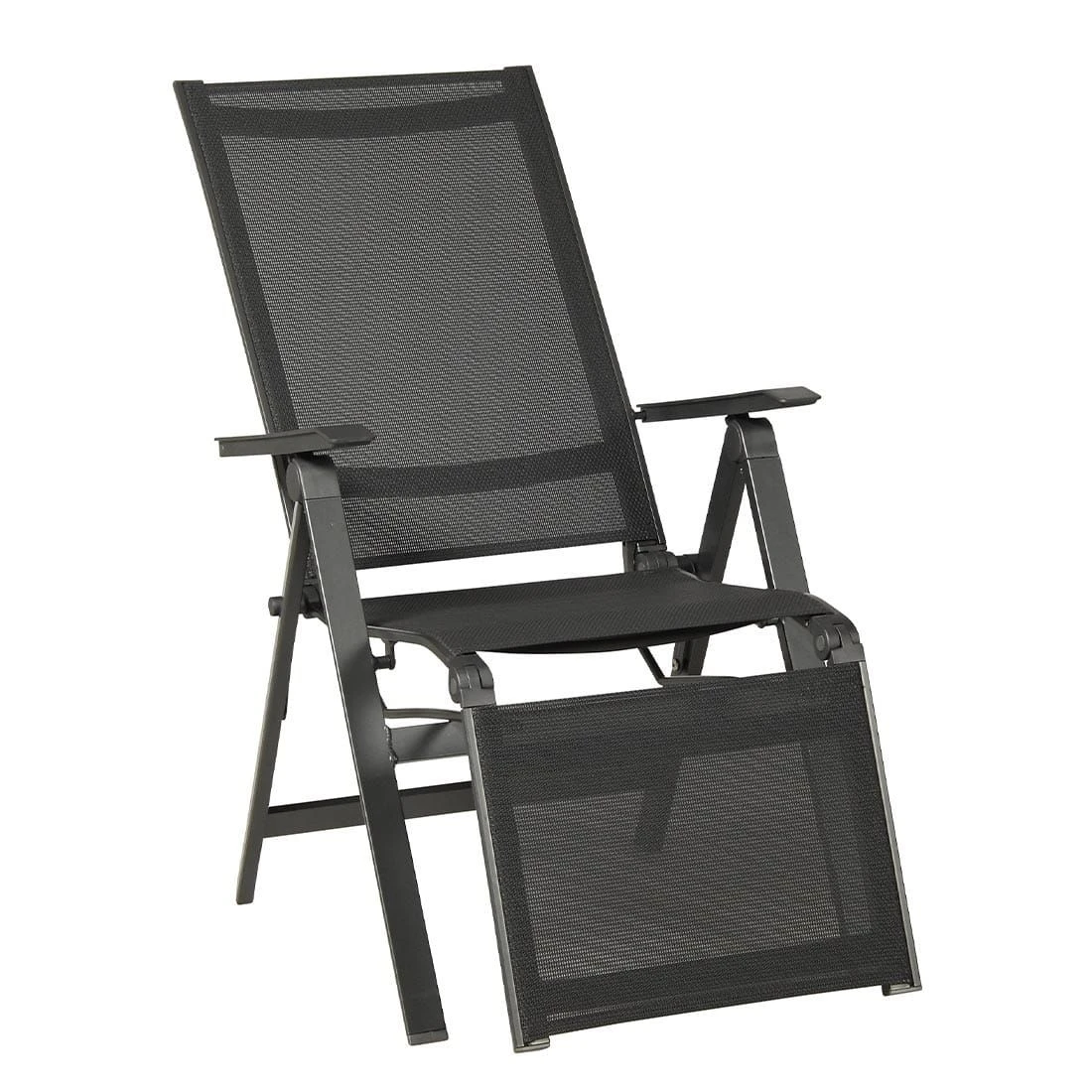 Acamp Urban Relaxsessel Aluminium/Textilene Anthrazit/Carbon 4 Acamp Urban Relaxsessel Aluminium/Textilene Anthrazit/Carbon – Bild 2