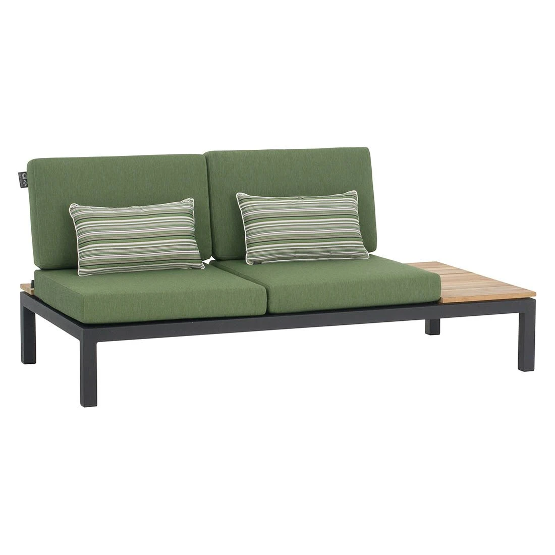 Apple Bee Pebble Beach Ecklounge 4-tlg. Aluminium/Bee Wett Black/Olive Green 4 Apple Bee Pebble Beach Ecklounge 4-tlg. Aluminium/Bee Wett Black/Olive Green – Bild 2