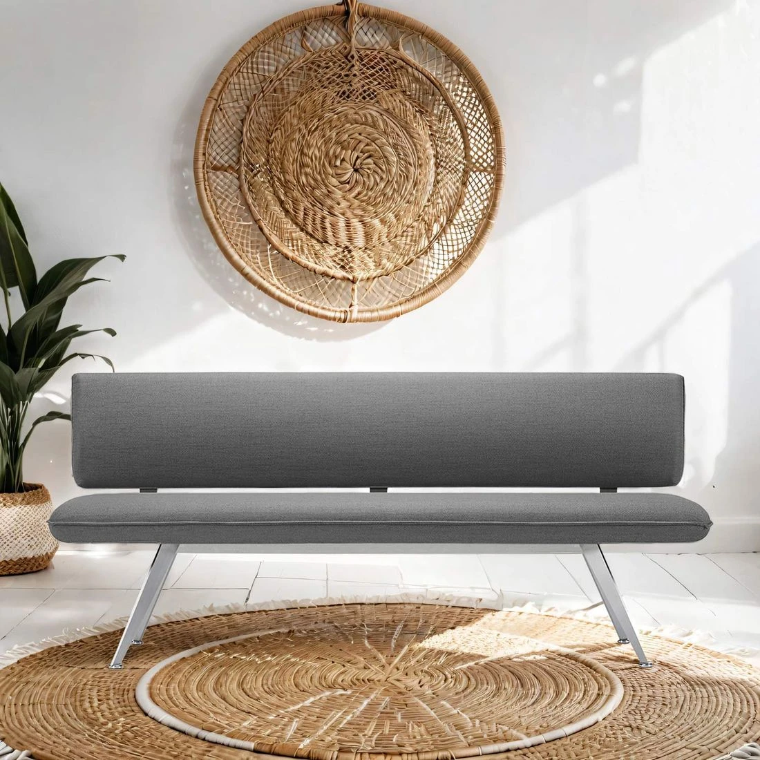 Best Babylon Bravour 3-Sitzerbank 150cm Edelstahl/Horizon Silber/Marengo 3 Best Babylon Bravour 3-Sitzerbank 150cm Edelstahl/Horizon Silber/Marengo