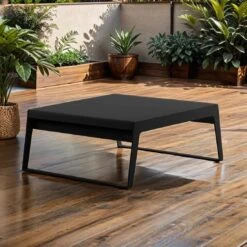 Cane-Line Chill-out Loungetisch 104x90 Cm Aluminium Lava Grey