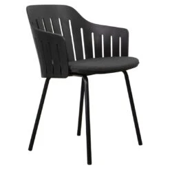 Cane-Line Choice Gartenstuhl Stahl/Polypropylen + Kissen Black