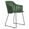 Cane-Line Choice Gartenstuhl Stahl/Polypropylen Kufe Black/Dusty Green -Gartenmöbelgeschäft cane line choice gartenstuhl stahl polypropylen kufe 1479635 1
