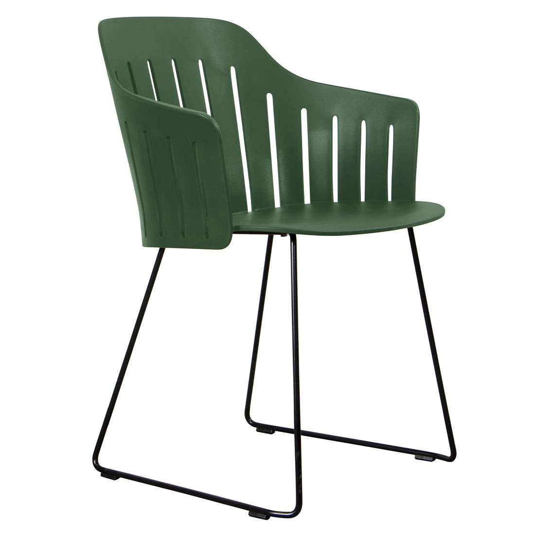 Cane-Line Choice Gartenstuhl Stahl/Polypropylen Kufe Black/Dusty Green 3 Cane-Line Choice Gartenstuhl Stahl/Polypropylen Kufe Black/Dusty Green