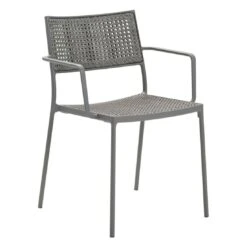 Cane-Line Less Stapelstuhl Aluminium/Geflecht Light Grey